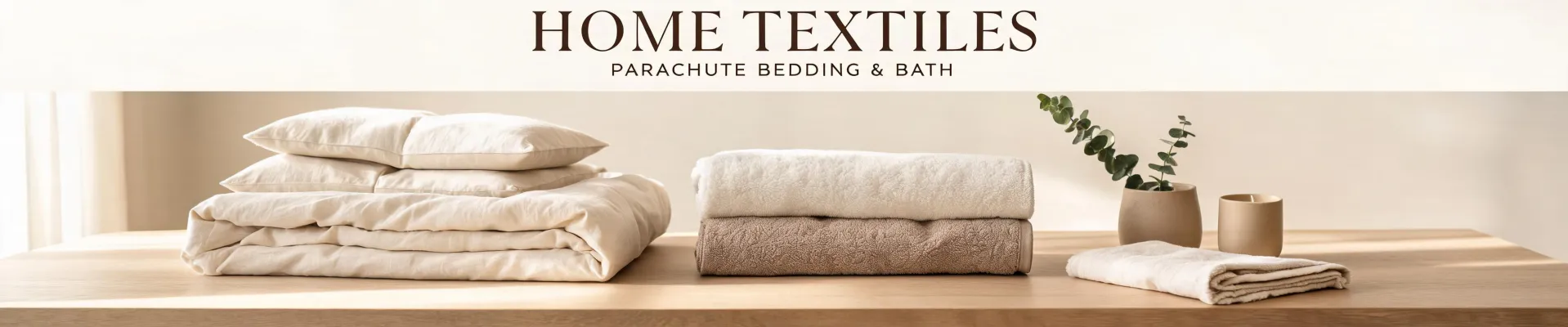 Soft home textile editorial header