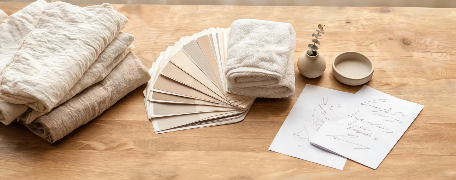 Home styling board with bedding bath and decor ideas