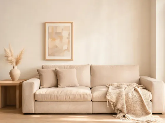 Living room with throw and decor
