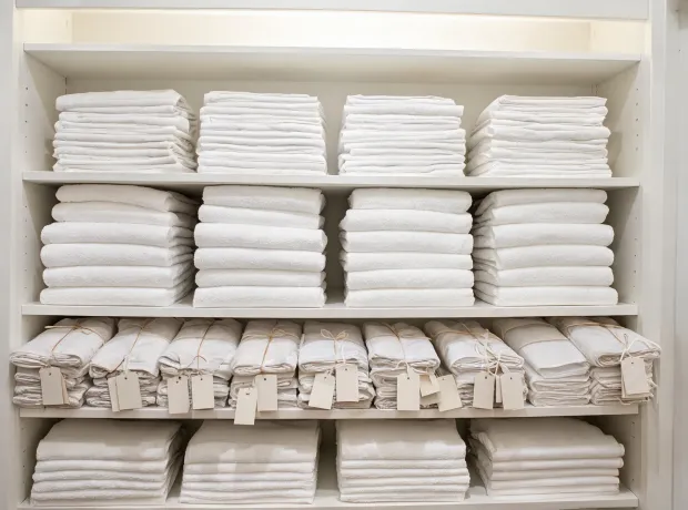 Vacation rental linen closet