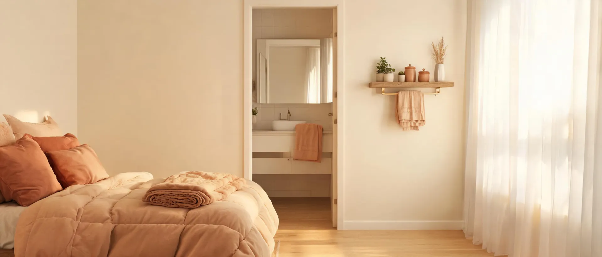 Soft rooms using Parachute bedding bath and decor